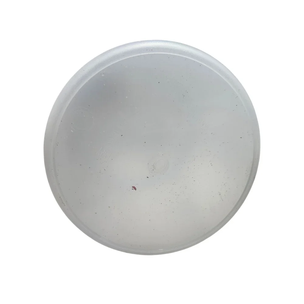 Clear Round Plastic Food‎ Storage Container Canister with Blue Seal Lid